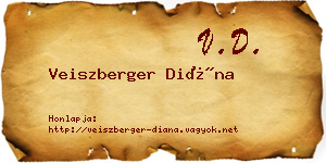 Veiszberger Diána névjegykártya